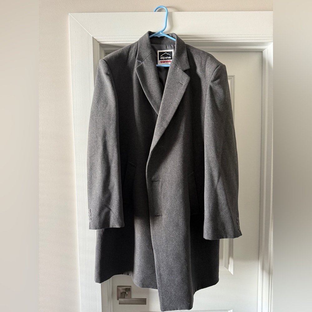 Alpine Swiss Luke Wool Blend Coat- Knee Length Men’s